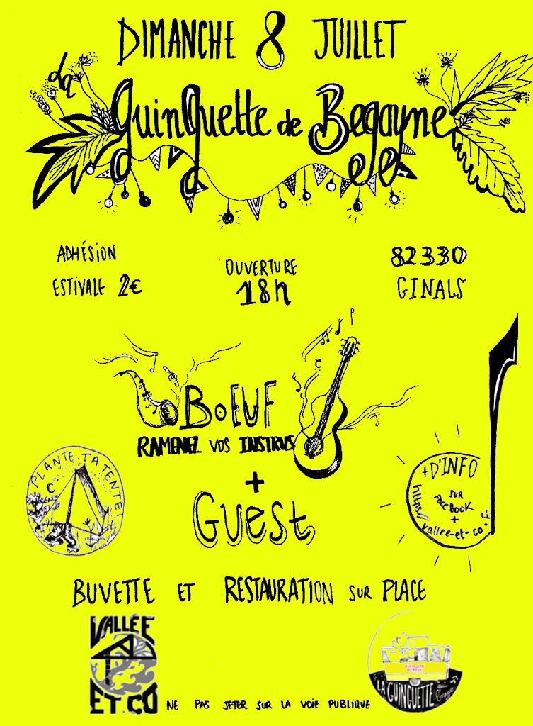 Lire la suite à propos de l’article Guinguette du dimanche 8 juillet