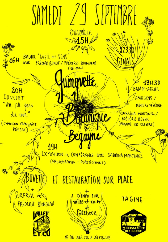 Lire la suite à propos de l’article Guinguette botanique du 29 septembre